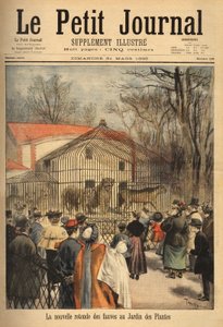 La nueva rotonda de las bestias en el jardín de plantas en París. Grabado en “Le petit journal” 31/03/1895. Colección Selva. de Unknown artist