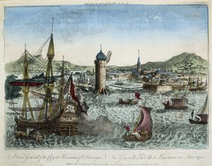 El puerto de La Habana y la navegación circundante - grabado