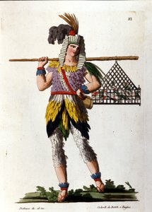 El papel de Papageno, personaje de "La Flauta Mágica" (Die Zauberflöte; La Flauta Mágica) de Mozart de Unknown artist
