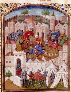 El asedio de una ciudad y la masacre de sus habitantes (miniatura de 