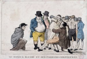 El boxeador herido y sus mejores luchadores - siglo XIX, Carnavalet de Unknown artist