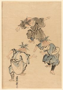 Tres bailarines de Unknown artist