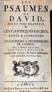 Portada de los salmos de David (1774) de Unknown artist