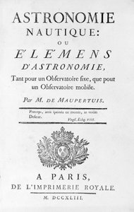 Página de título de Astronomía Náutica: o Elementos de Astronomía por M. de Maupertuis. 1743 de Unknown artist