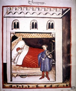 Tratado de medicina “Tacuinum sanitatis” del siglo XIV: el sueño.