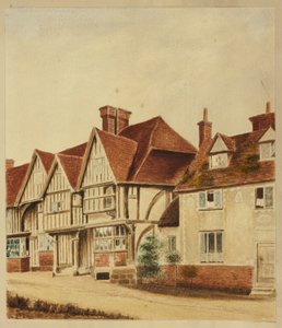 Fachadas de casas Tudor de Unknown artist