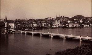 Untitled (Bridge with Town in Distance)