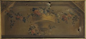 Jarrón de flores en una hornacina. Entre 1769 y 1789 (óleo sobre lienzo)