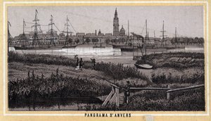Vista de Amberes, Bélgica (región flamenca) de Unknown artist