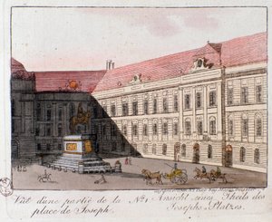 Vista de la Plaza José en Viena, Austria de Unknown artist