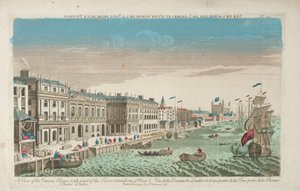 Vista de la Aduana y Douana de Londres de Unknown artist