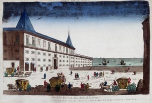 Vista de la casa del Duque de Aveiro en Lisboa, Portugal. Grabado del siglo XVIII de Unknown artist