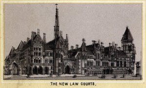 Vista del Nuevo Palacio de Justicia en Londres, Inglaterra