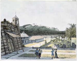 Vista de la ciudad de Agana, archipiélago de las Islas Marianas de Unknown artist