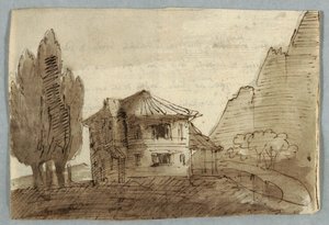 Villa en una región montañosa de Unknown artist