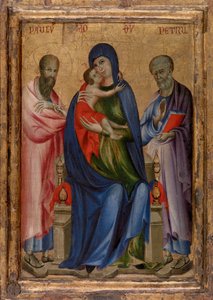 Virgen y el Niño con los Santos Pedro y Pablo de Unknown artist