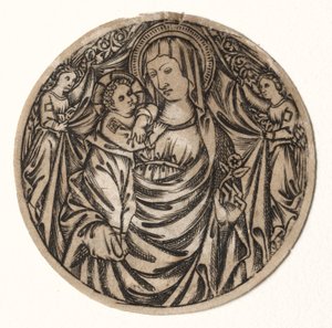 Virgen y Niño con Dos Ángeles de Unknown artist