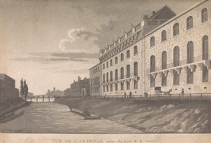 Vista de la subida del Arsenal desde lo alto del río; página 10 (Volumen Uno) de Unknown artist