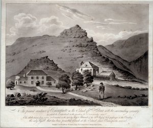 Vista de la isla de Santa Elena de Unknown artist