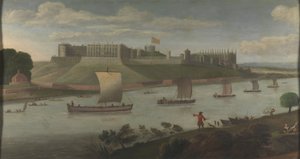Castillo de Windsor desde la orilla de Buckinghamshire