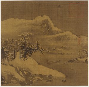 Paisaje de invierno de Unknown artist