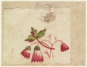 Prueba de xilografía para un textil impreso de Unknown artist