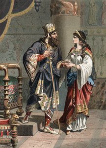 Jerjes I, Rey de Persia (519-465 a.C.) con su esposa Amestris (El Culto de la Hermosura)
