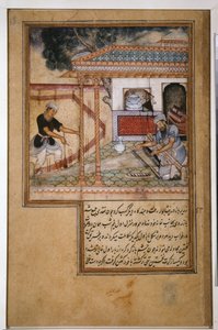 Zarir el tejedor, c.1580 (miniatura) de Unknown artist