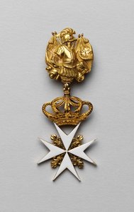 Cruz de Malta, o cruz de San Juan (orden de Malta o de San Juan de Jerusalén, dicho orden del hospital o hospitalarios) de Unknown artist