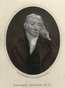 Retrato de Edward Jenner (1749-1823), médico inglés, descubridor de la inmunidad contra la viruela. de Unknown artist
