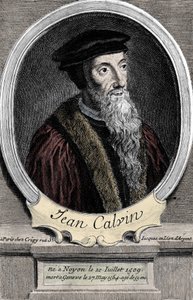 Retrato de Jean Calvin (1509-1564), reformador religioso y escritor francés. de Unknown artist