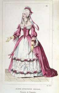 Retrato de Jeanne-Antoinette Poisson, Marquesa de Pompadour (conocida como Madame de Pompadour) de Unknown artist