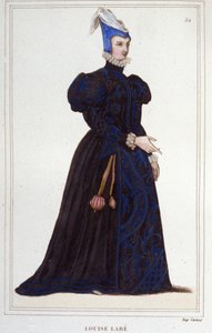 Retrato de Louise Labé (c.1524-1566), poeta francesa de Unknown artist