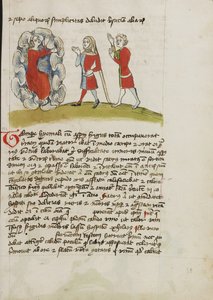 Un mensajero de Zeus y dos hombres de Unknown artist/maker