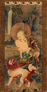 Arhat, japonés, período Kamakura tardío, siglo XIV