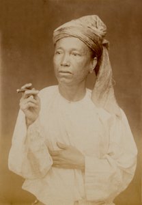 Un hombre birmano, 1885 circa de Unknown photographer