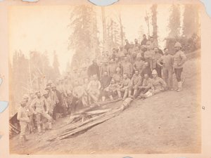 Oficiales británicos, expedición a la Montaña Negra de Unknown photographer