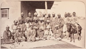 Durbar Maidan y jefes de Logar, Kabul de Unknown photographer
