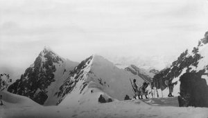 Europa, Italia, Trentino Alto Adigio, Bolzano, en el refugio alpino Hochforch de Unknown photographer