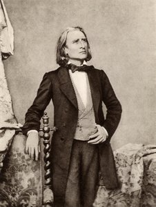 Franz (Ferencz) Liszt (1811-1886) pianista y compositor húngaro (foto b/n) de Unknown photographer