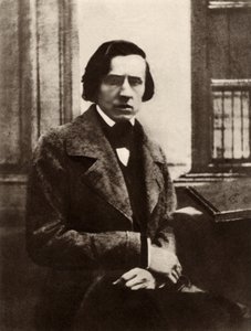 Frederic Chopin (1810-1849) Compositor y pianista polaco (fotografía en blanco y negro)