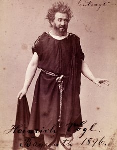 Tenor alemán Heinrich Vogl (1845 - 1900) como Loge en “Siegfried” de Richard Wagner en Bayreuth. 1896