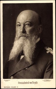 Gran Almirante Alfred von Tirpitz, Retrato, Liersch de Unknown photographer
