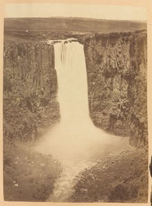 Cataratas Howick, Río Umgeni, Provincia de Natal, Sudáfrica, circa 1882 de Unknown