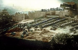 En Montmartre, la artillería pesada del gobierno amenaza París 18 mars de Unknown photographer
