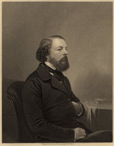 James Sheridan Muspratt (1821-1871), fundador del Liverpool College of Chemistry (1848) y autor de "Chemistry"(1860), c.1860 (grabado)(Londres c1860). Grabado. " de Unknown photographer