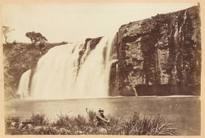 Cataratas Umgeni Inferiores, Provincia de Natal, Sudáfrica, circa 1882