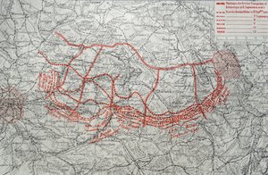 Mapa del avance alemán en Francia de Unknown photographer