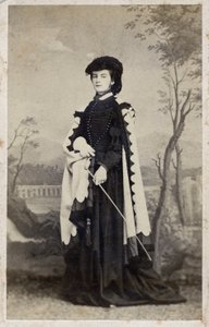 María Sofía de Baviera - 1861 - Retrato de Marie-Sophie Amelie, Duquesa en Baviera y Reina de las Dos Sicilias (1841-1925) de Unknown photographer