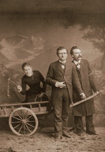 Paul Ree, Lou Andreas-Salome, Friedrich Nietzsche - Mayo 1882 (Lucerna, Atelier Jules Bonnet) de Unknown photographer